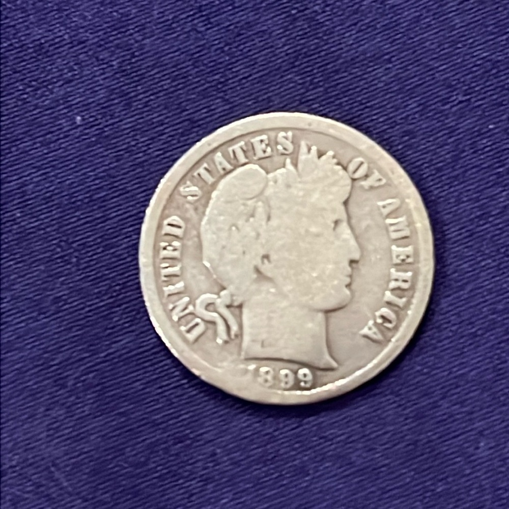 1899 Barber dime